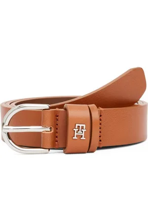 Tommy Hilfiger Ledergürtel ESSENTIAL EFFORTLESS 2.5 SV Einfachdornschließe, Metallemblem