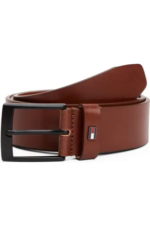 Tommy Hilfiger Ledergürtel ADAN 3.5 EXT Metalllogopatch, Einfachdornschnalle