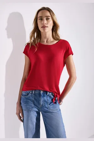 Street one T-Shirt mit Knotendetail