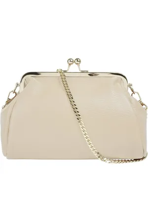 Cluty Abendtasche, echt Leder, Made in Italy