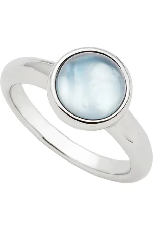 Leonardo Fingerring Ring Bea grey blue, 024359, 024360, 024361, 024362, mit Glasstein - mit Perlmutt