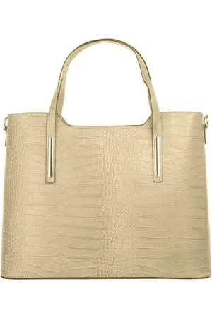 Cluty Henkeltasche, echt Leder, Made in Italy
