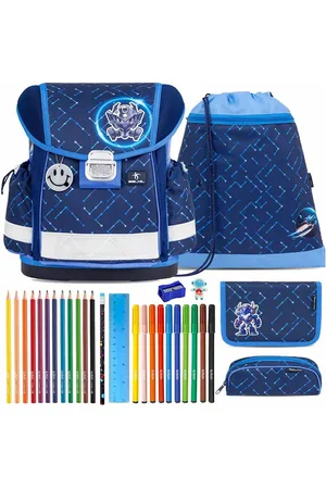 Belmil Schulranzen Set Classy 10-teilig 2025 Jungen Navy Blue Tech - Verkäufer: Team-Shop-24