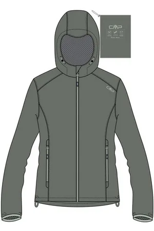 CMP Regenjacke Damen Regenjacke Woman Rain Jacket Fix Hood 33X7496 - Verkäufer: CORTEXPOWER