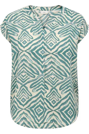 ONLY Kurzarmbluse CARSHILLA SL SHIRT AOP VIS BS