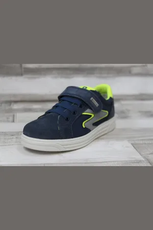 Primigi Jungen Klett-Halbschuh blau/neongelb, Goretex 32 Klettschuh - Verkäufer: Littmann