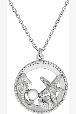 Firetti Kette mit Anhänger Schmuck Geschenk Silber 925 Halsschmuck Halskette Ankerkette Maritim, mit Süßwasserzuchtperle