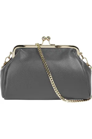 Cluty Abendtasche, echt Leder, Made in Italy