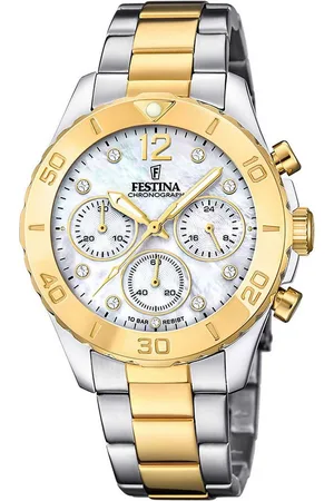 Festina Quarzuhr Damenuhr mit Perlmuttzifferblatt - Modell: 20604_1 - Verkäufer: Uhren4you