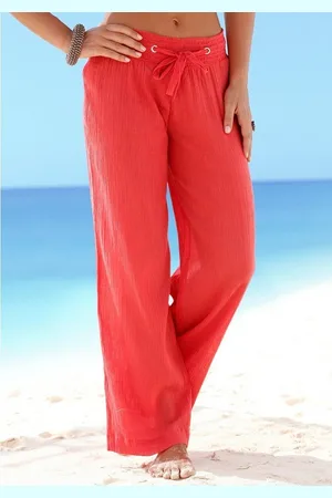 Yeset Strandhose Damen Strandhose Hose weite Form Crash-Optik 1 - Verkäufer: Shop