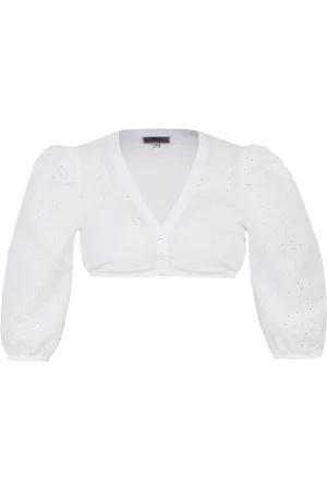 MARJO Dirndlbluse Damen Dirndlbluse 