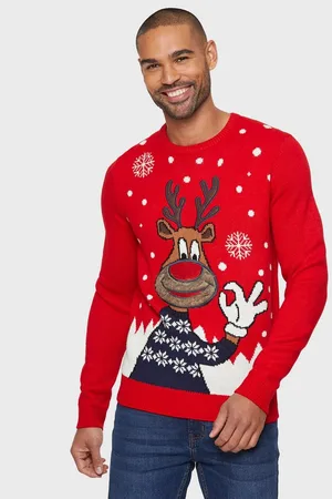 Threadbare Rundhalspullover Reindeer im weihnachtlichen Design - Verkäufer: onQuality