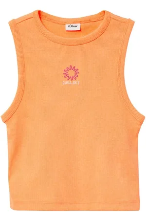 QS by s.Oliver Tanktop mit Stickerei auf der Brust