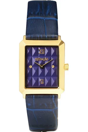COEUR DE LION Quarzuhr 7672/71-0716, Armbanduhr, Damenuhr, Lederarmband, analog, Swarovski®-Kristalle