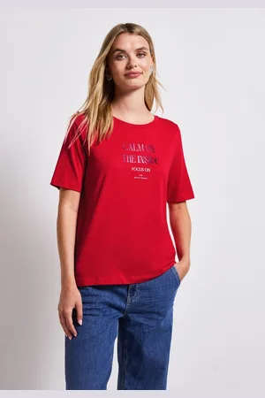 Street one T-Shirt mit Schriftzug
