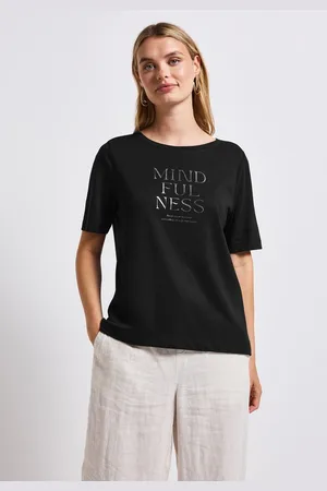 Street one T-Shirt mit Schriftzug