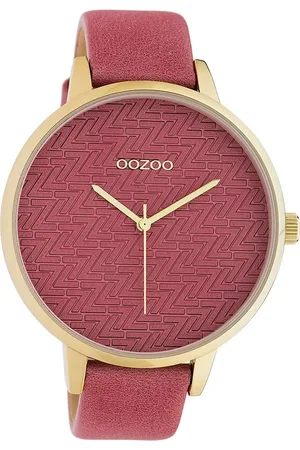 Oozoo Quarzuhr Damen Armbanduhr Timepieces Analog, (Analoguhr), Damenuhr rund, extra groß (ca. 48mm), Lederarmband , Fashion - Verkäufer: Fit4Style Silberschmuck - IMPPAC