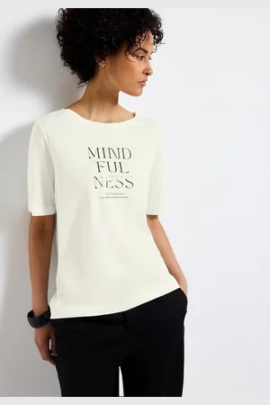 Street one T-Shirt mit Schriftzug