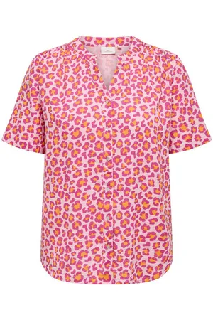 ONLY Kurzarmbluse CARTHYRA LIFE S/S BUTTON TOP WVN