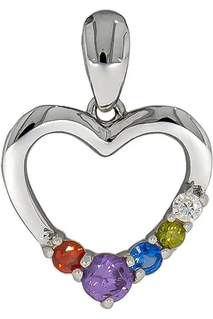 Firetti Kettenanhänger Schmuck Geschenk Silber 925 Halsschmuck Anhänger Herz, mit Zirkonia (synth)