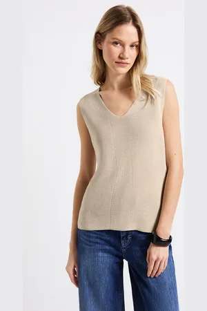 Street one Stricktop mit V-Ausschnitt