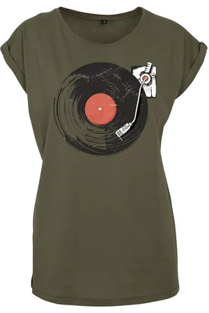 Youth Designz Print-Shirt "Plattenspieler" Damen T-Shirt als Statement Geschenk Frauen Print mit stylischen Retro Aufdruck - Verkäufer: EmDa Trading GmbH