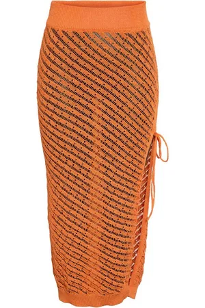 Noisy May Sommerrock Langer Strand Rock Transparent Midi Design NMGIANNA HW ANKLE SLIT KNIT SKIRT FWD - Verkäufer: ARIZONAS