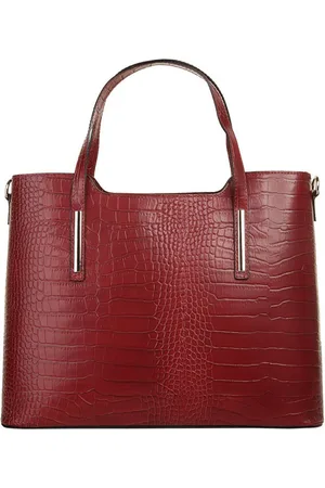 Cluty Henkeltasche, echt Leder, Made in Italy