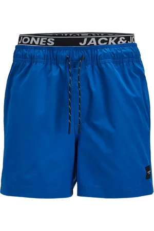 JACK & JONES Badeshorts JPSTMAUI JJSWIM DB WB AKM SN mit angenähtem Logo-Bund - Verkäufer: bonvenon