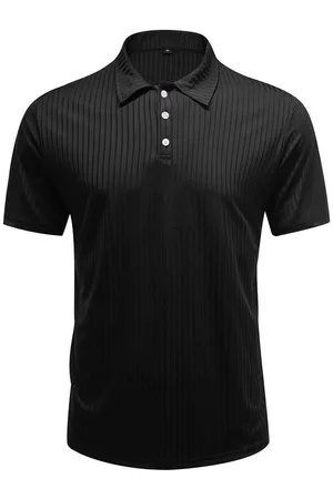 Allthemen Poloshirt im Slim-Fit Kurzarm Polo-Hemd im gestreiften Design - Verkäufer: