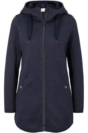 TOM TAILOR Funktions-Kapuzensweatjacke mit 2-Wege-Reißverschluss