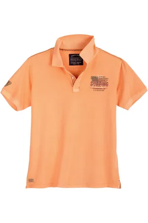 Redfield Poloshirt Pique Poloshirt in XXL Größen von , apricot - Verkäufer: Abraxas-online