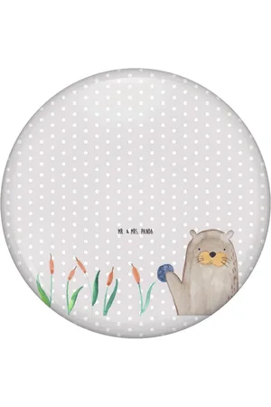Mr. & Mrs. Panda Anstecknadel Otter Stein - Pastell - Geschenk, Seeotter, neugierig, Otter See (1-tlg), Symbol für Freundschaft - Verkäufer: