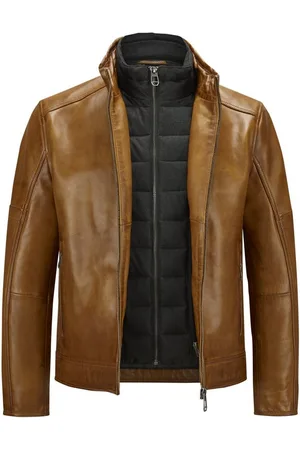 Milestone Lederjacke MSBender aus Lammleder mit abnehmbarem Windschutz - Verkäufer: LOGWOOD-STORE