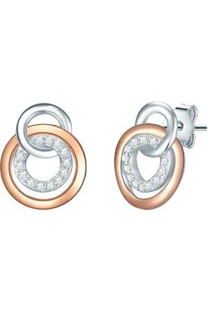 Rafaela Donata Paar Ohrstecker silber/roségold, mit Zirkonia - Verkäufer: Juvalia