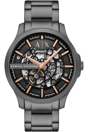 Armani Exchange Automatikuhr AX2458, Armbanduhr, Herrenuhr, Mechanische Uhr, Edelstahlarmband, analog