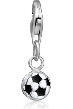 Nenalina Charm-Einhänger Fußball Emaille Verspielt 925 Sterling Silber, Fußball - Verkäufer: JULIE & GRACE GmbH