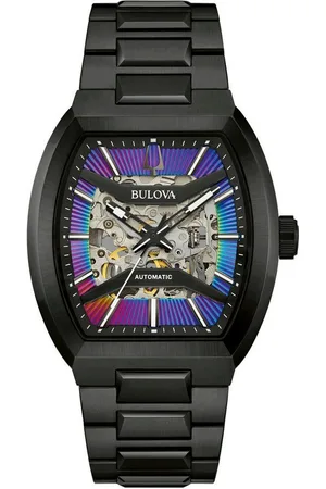 BULOVA Automatikuhr 98A320, Armbanduhr, Herrenuhr, Mechanische Uhr, Edelstahlarmband, analog