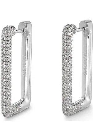 Jette Joop Paar Ohrstecker Glam Creolen 88340035NL, 925er Silber, Zirkonia, 16x30 mm - Verkäufer: Jäckle Uhrenhandel e.K.