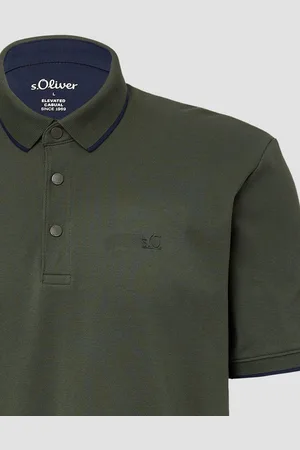 QS by s.Oliver Kurzarmshirt Sportives Piqué-Poloshirt mit Kontrast-Details - Verkäufer: