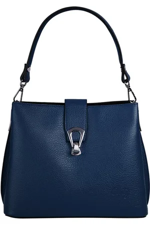 Cluty Umhängetasche, echt Leder, Made in Italy