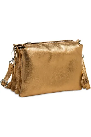 CASPAR Umhängetasche Leder Clutch Damen Leder Umhängetasche - PREMIUM LINE - Modell No.776, leicht, elegant & unempfindlich - 100% Echtleder - Handmade in Italy - Verkäufer: & SIKORA