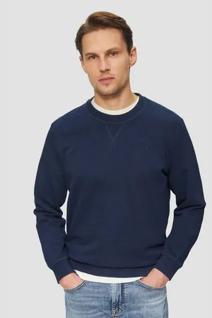 QS by s.Oliver Sweatshirt Crew Neck-Sweatshirt aus Baumwollmix mit Logo-Stickerei (1-tlg) langarm, V-Naht - Verkäufer: LuriX