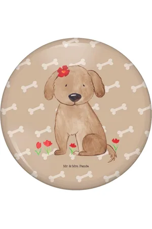 Mr. & Mrs. Panda Anstecknadel Hund Dame - Hundeglück - Geschenk, Hundebesitzer, Pin, niedlich, Anst (1-tlg), Charmante Sprüche - Verkäufer: