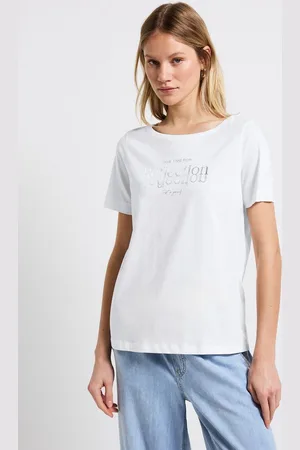 Street one T-Shirt aus reiner Baumwolle