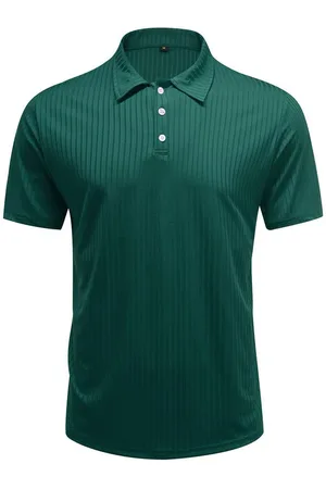 Allthemen Poloshirt im Slim-Fit Kurzarm Polo-Hemd im gestreiften Design - Verkäufer: