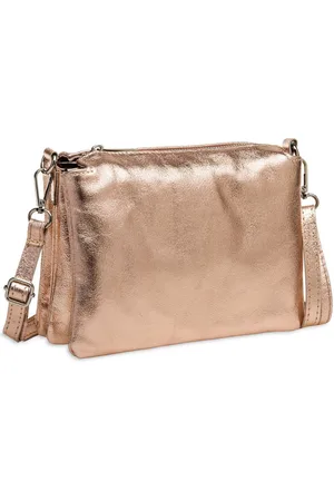 CASPAR Umhängetasche Leder Clutch Damen Leder Umhängetasche - PREMIUM LINE - Modell No.776, leicht, elegant & unempfindlich - 100% Echtleder - Handmade in Italy - Verkäufer: & SIKORA