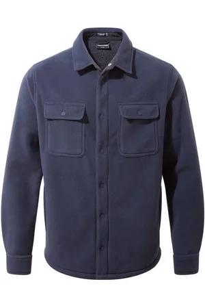 Craghoppers Trekkingjacke - Craggy Jkt - Herren Fleece Jacke im Hemdstyle, navy - Verkäufer: hive outdoor