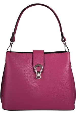 Cluty Umhängetasche, echt Leder, Made in Italy