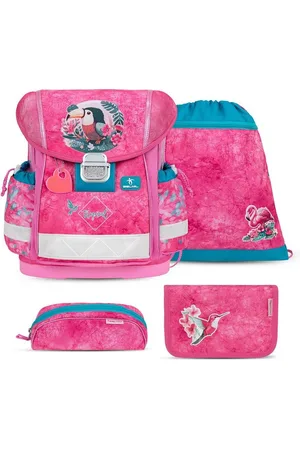 Belmil Rucksack Rucksack ergonomisches Schulranzen-Set 4-Teile "Tropical Toucan" - Verkäufer: miniHeld ®